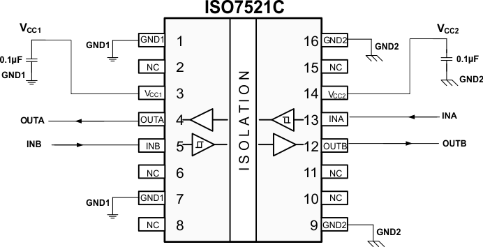 ISO7520C ISO7521C Typical_ISO7521C_Circuit_Hook-Up_SLLSE39.gif