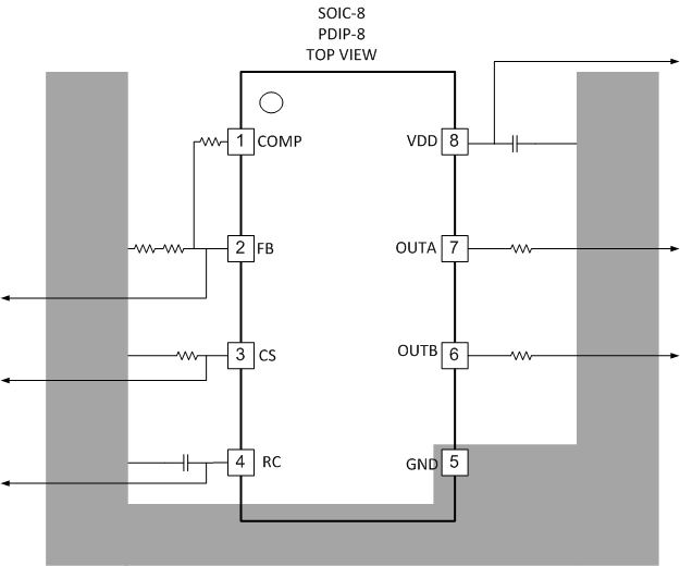 UCC2808A-1 UCC2808A-2 UCC3808A-1 UCC3808A-2 layout_sample.gif