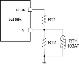 BQ25890H TS_resistor_network_slusbu7.gif