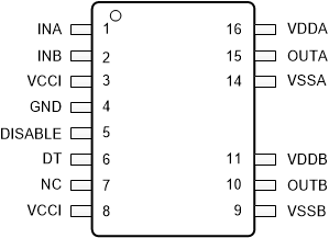 UCC21320-Q1 ucc21320-dwk-pin-diagram.gif