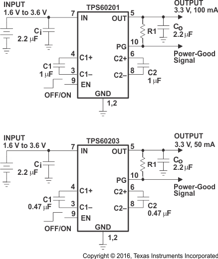 TPS60200 TPS60201 TPS60202 TPS60203 typ_operating_circuit_power_good_detector_slvs274.gif