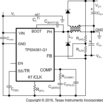 TPS54361-Q1 estimated_circuit_split_rail_slvscc4.gif