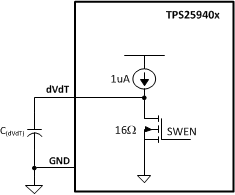 TPS25940A TPS25940L Cdvdt_Diagram_slvscf3.gif
