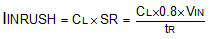 TPS22970 TPS22970 Inrush_equation.gif