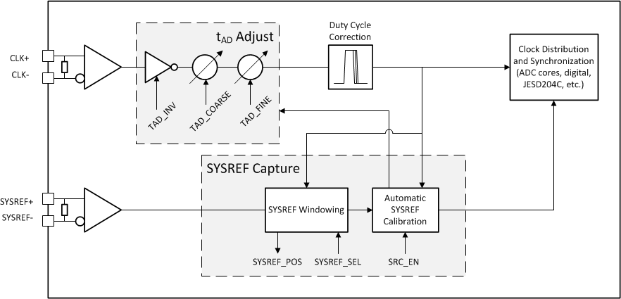 ADC12DJ5200-SP Clocking Subsystem