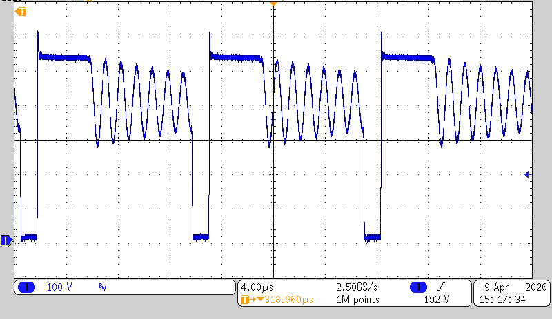 PMP41184 400 VDC, 100% LOAD, Vsw
