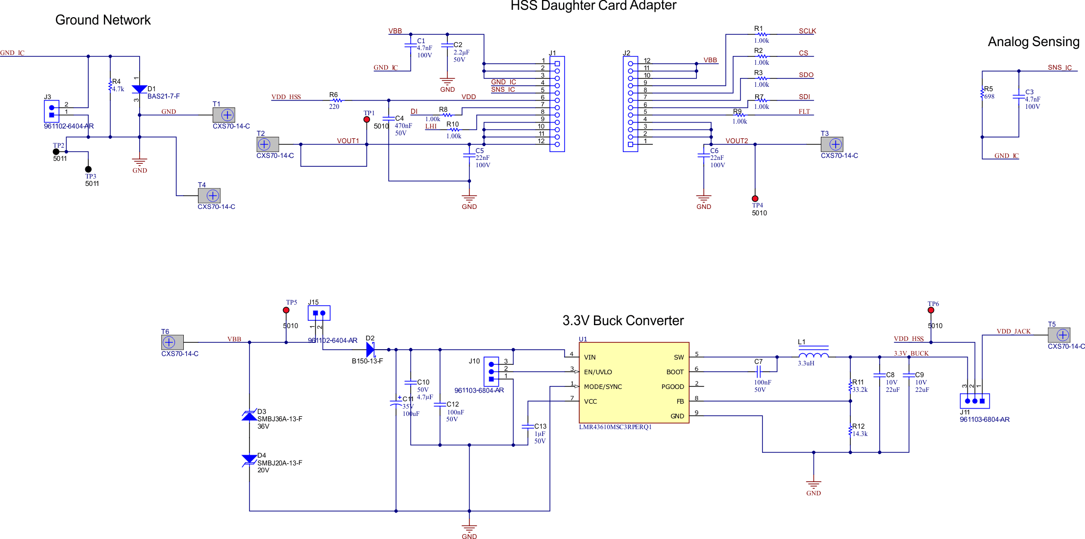 TPS2HCS10-Q1 Motherboard Schematic - High-Side Switch