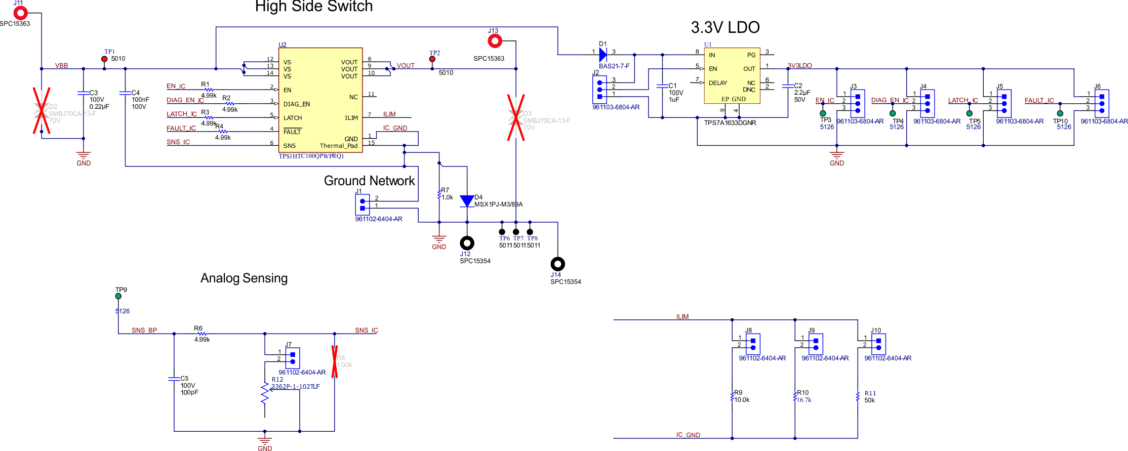 TPS1HTC100EVM TPS1HTC100EVM Schematic