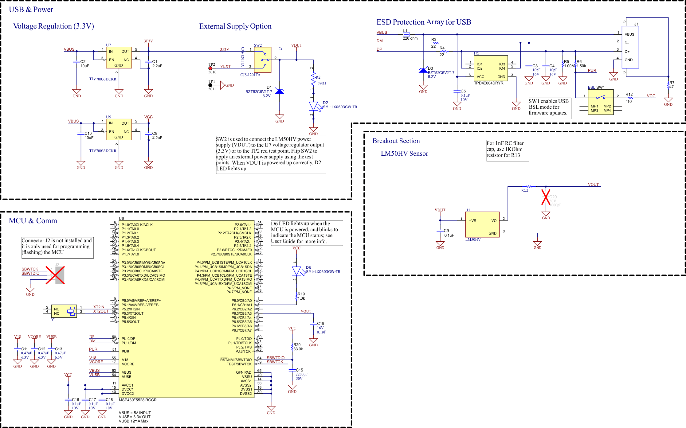 LM50HVEVM LM50HVEVM Schematic