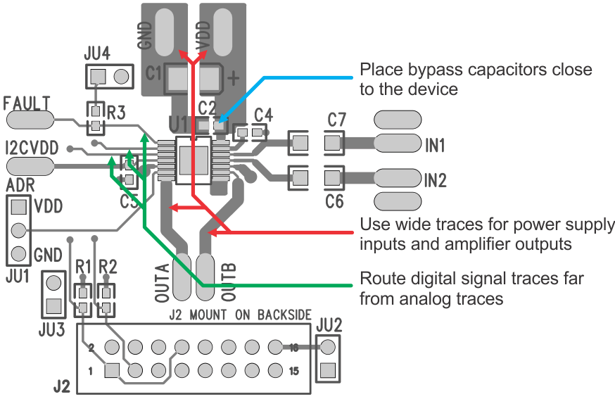 LM48100Q-Q1 layout_example_lm488100q.gif