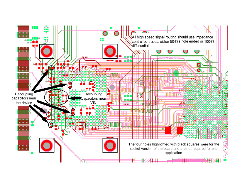 ADC12D1000RF ADC12D1600RF layout_example_1_bottom_snas519.gif