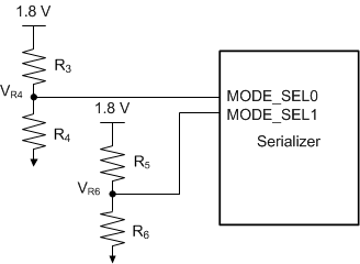 DS90UH949A-Q1 MODE-SEL-connection-diagram-SNLS543.gif