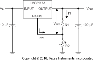 LMS8117A basic_adjustable_regulator_snos487.gif