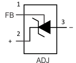 LM4041-N  LM4041-N-Q1 DBZ Package3-Pin SOT-23Top View