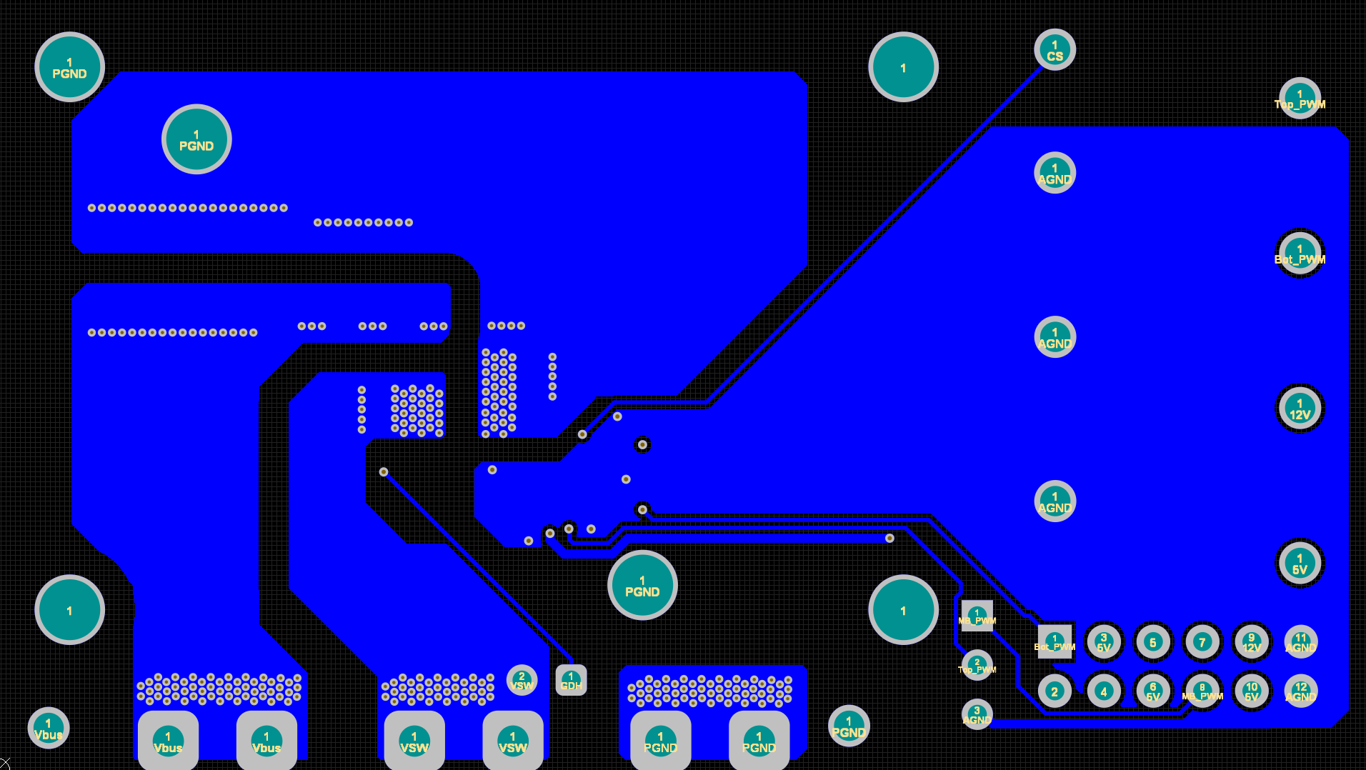 LMG2652EVM-101 Bottom Layer