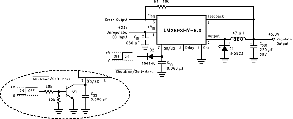 LM2593HV typ_circuit_using_shutdown_soft_start_error_snvs082.gif