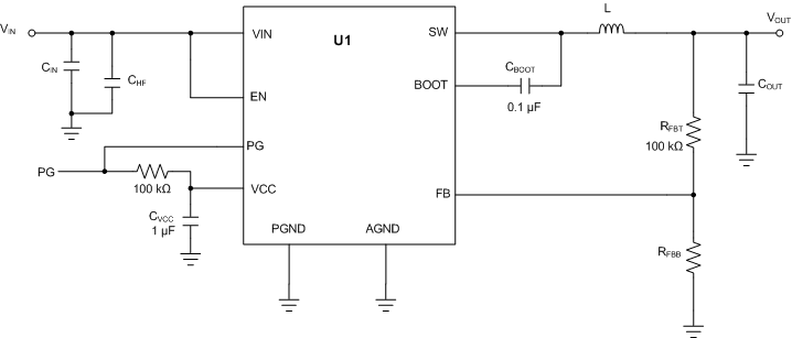 LMR33630 Circuit for Application Curves