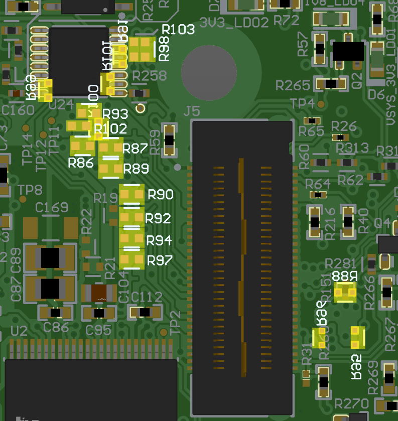 AM261-SOM-EVM Resistors to Populate to
                    enable TRACE