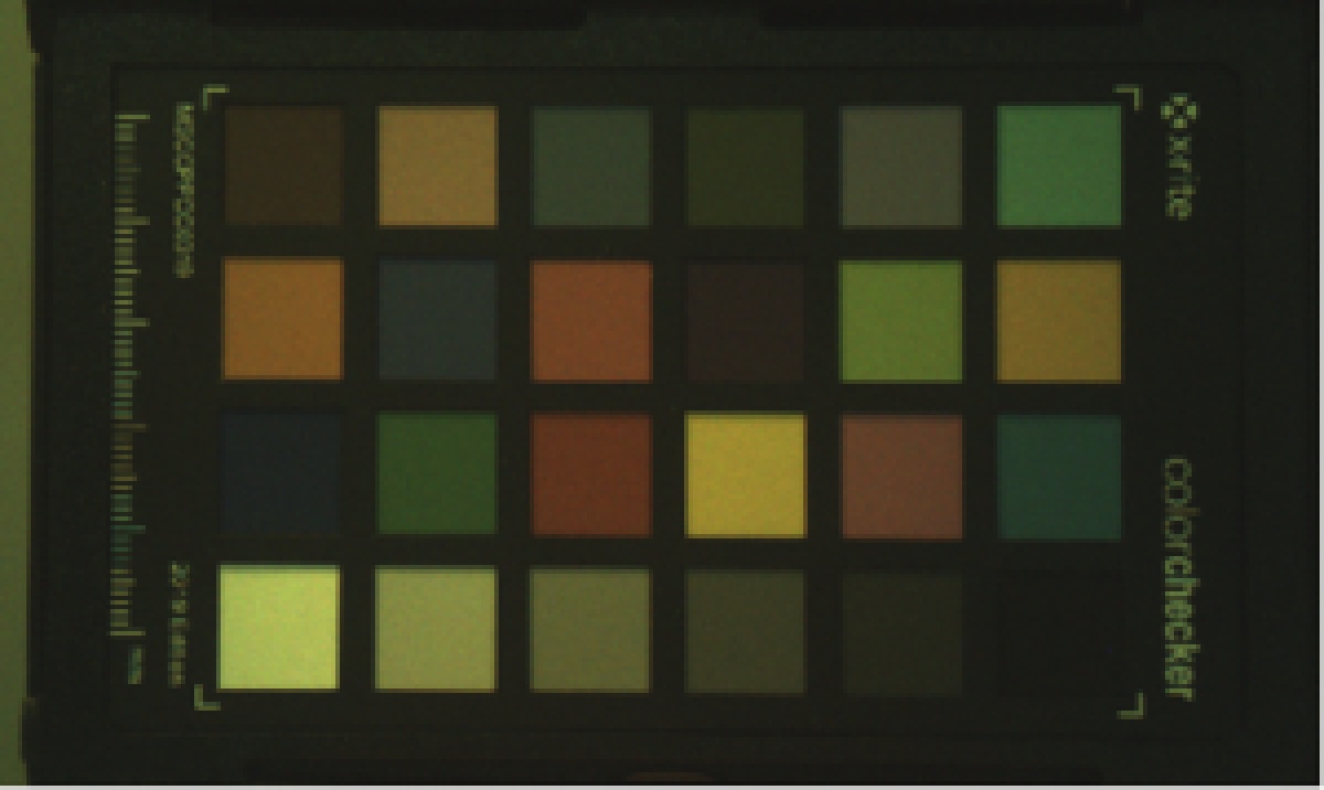  Color Chart Image Captured
                        With A-light