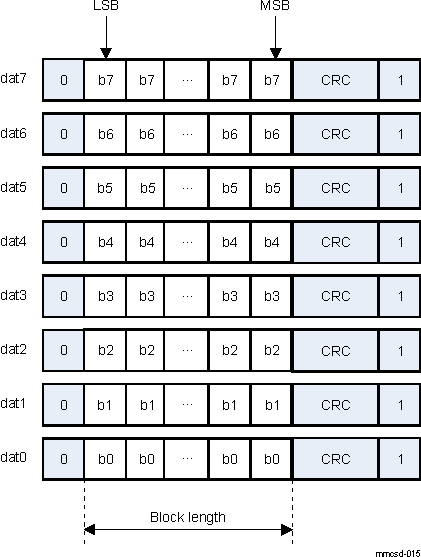  Data Token Format for 8-Bit Transfers