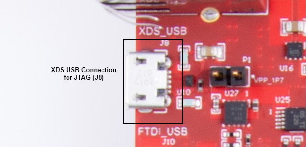 TMDS273EVM, TMDS273GPEVM, TPR12REVM XDS USB Connector