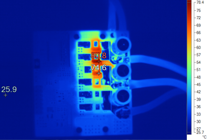 TIDA-00774 tida-00774-thermal-image-after-3-seconds-with-120A-peak-current-motor-winding.png